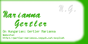 marianna gertler business card